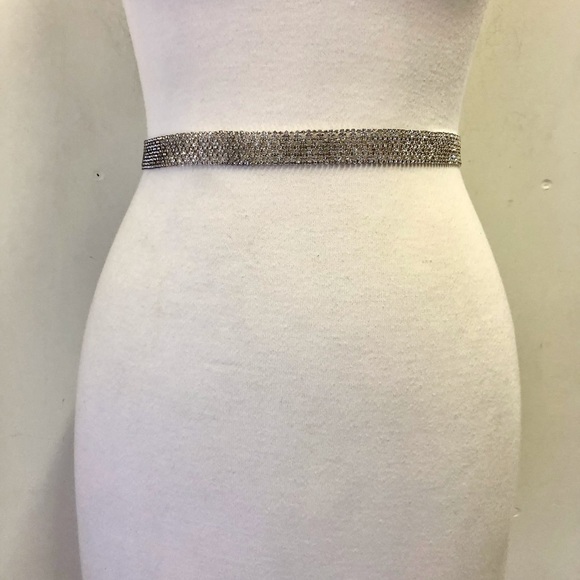 Natasha Couture Bridal Rhinestone Wedding Belt Sash